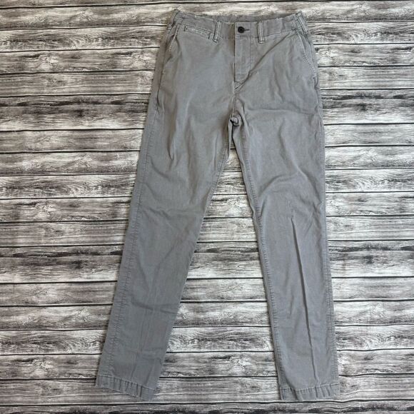 American Eagle Outfitters Flex Men's Slim Fit Light Grey Gray Chinos 29 x 34 Zip - Picture 2 of 13